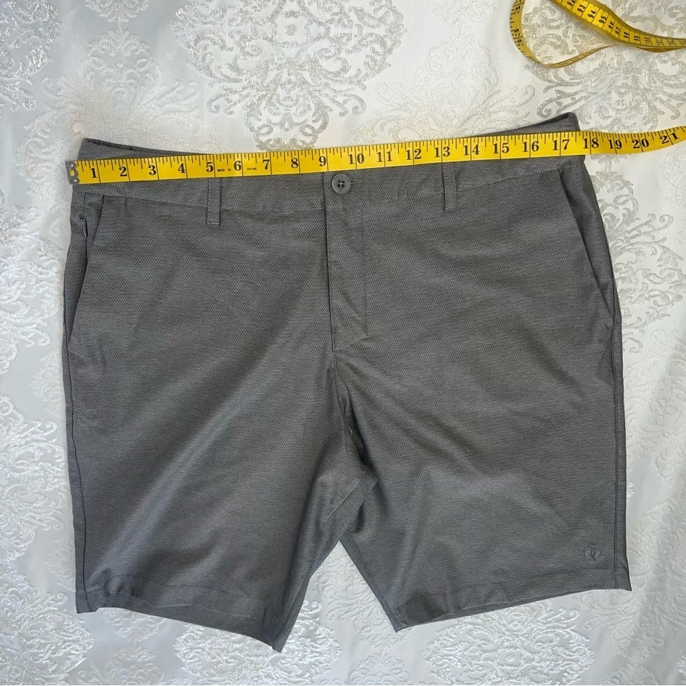 Hang Ten Mens Everyday Shorts Quick Dry 10” Inseam Grey Size 34 - Picture 7 of 7